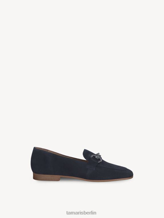 de Tamaris Frauen Lederpantoffel - Blau/Marineblau 0LHV4547 Schuhe