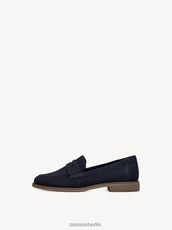 de Tamaris Frauen Lederpantoffel - Blau/Marineblau Nubukleder 0LHV41165 Schuhe