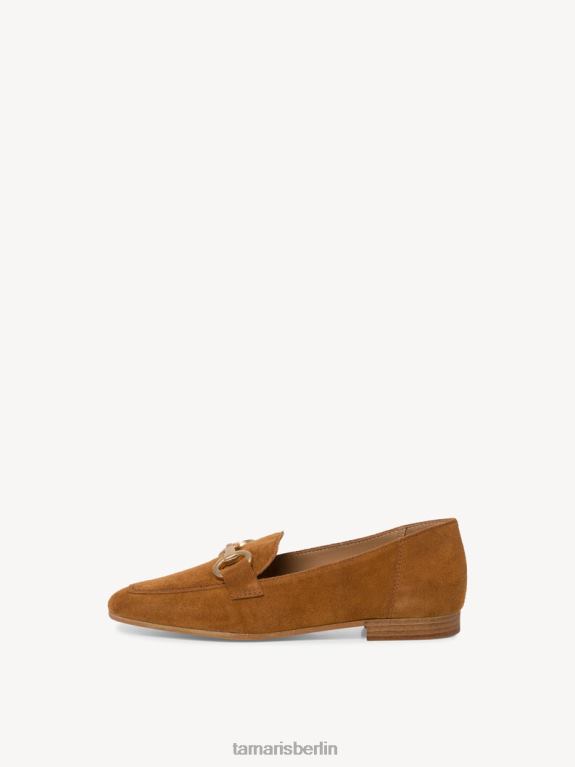 de Tamaris Frauen Lederpantoffel - Braun/Cognac 0LHV41649 Schuhe