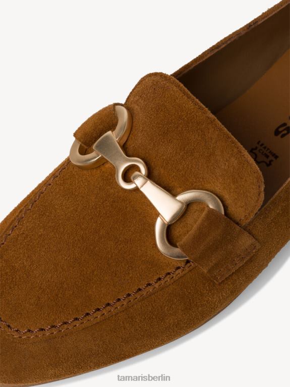 de Tamaris Frauen Lederpantoffel - Braun/Cognac 0LHV41649 Schuhe