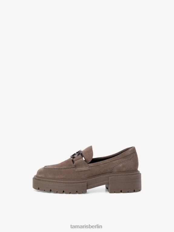 de Tamaris Frauen Lederpantoffel - Braun/Dunkeltaupe 0LHV42335 Schuhe