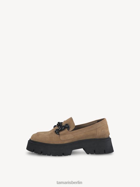 de Tamaris Frauen Lederpantoffel - Braun/Kamel 0LHV41116 Schuhe