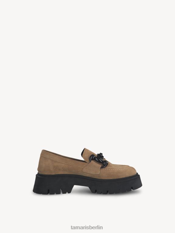 de Tamaris Frauen Lederpantoffel - Braun/Kamel 0LHV41116 Schuhe