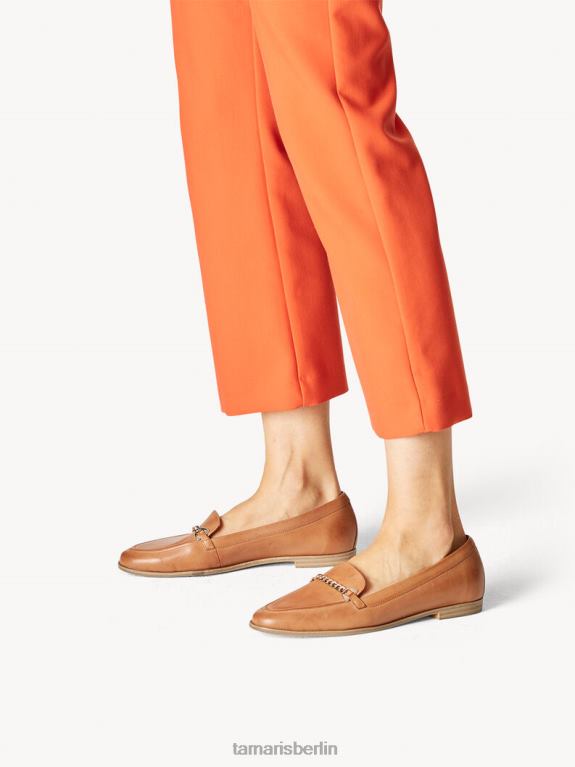 de Tamaris Frauen Lederpantoffel - Braun/Kamel 0LHV439 Schuhe