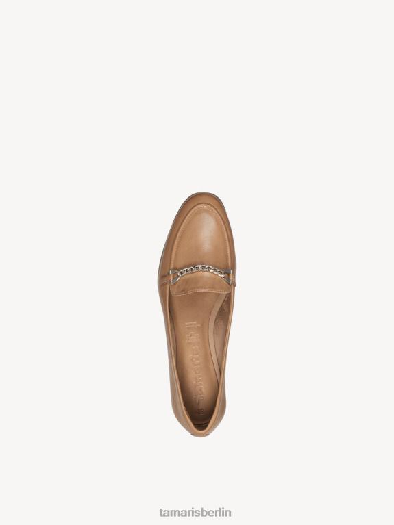 de Tamaris Frauen Lederpantoffel - Braun/Kamel 0LHV439 Schuhe