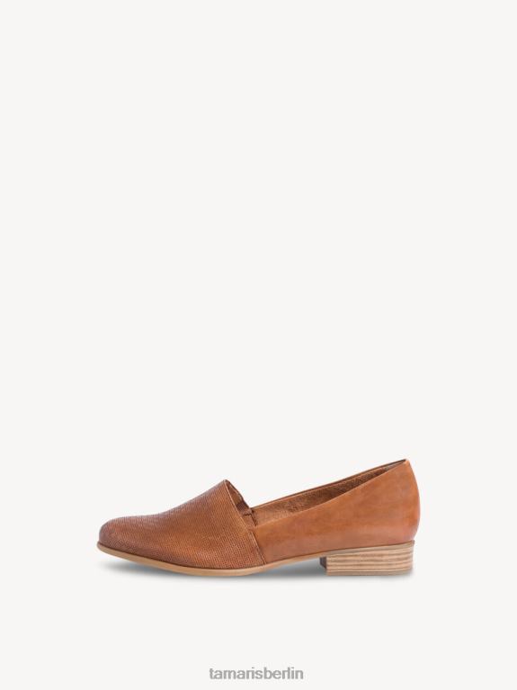 de Tamaris Frauen Lederpantoffel - Braun/Nussstruktur 0LHV41166 Schuhe