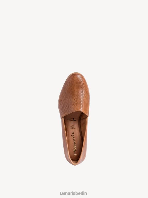de Tamaris Frauen Lederpantoffel - Braun/Nussstruktur 0LHV41166 Schuhe