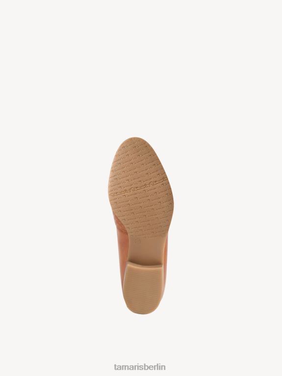 de Tamaris Frauen Lederpantoffel - Braun/Nussstruktur 0LHV41166 Schuhe