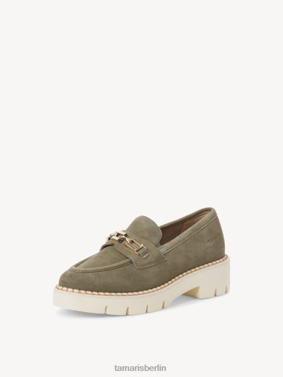 de Tamaris Frauen Lederpantoffel - Grün/Salbei 0LHV41143 Schuhe