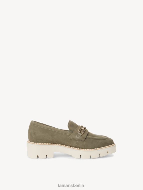 de Tamaris Frauen Lederpantoffel - Grün/Salbei 0LHV41143 Schuhe