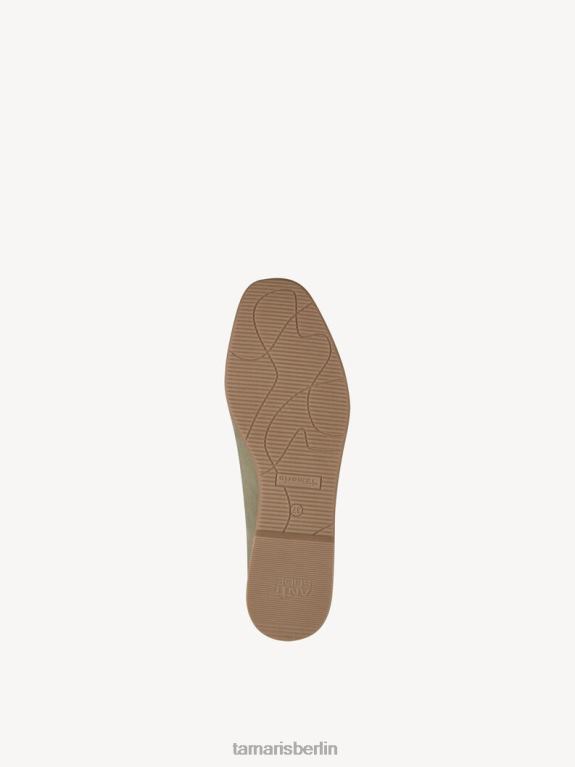 de Tamaris Frauen Lederpantoffel - Grün/Salbei 0LHV438 Schuhe