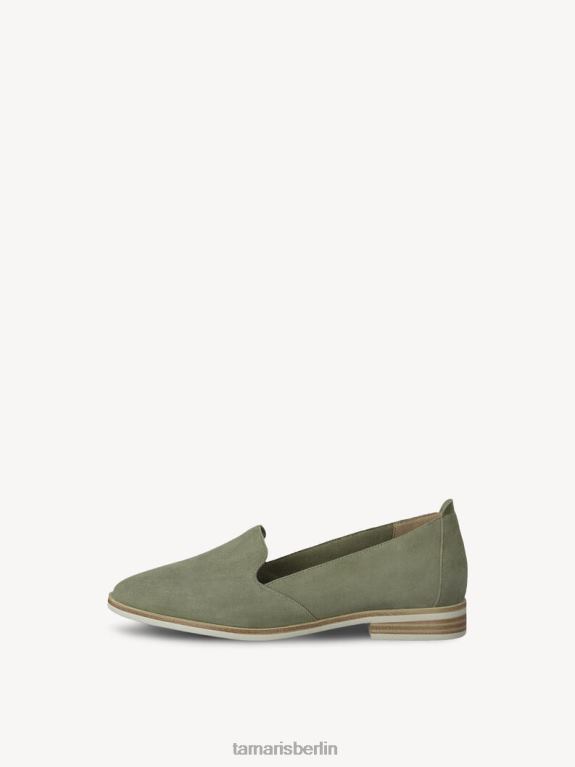 de Tamaris Frauen Lederpantoffel - Grün/Salbei 0LHV4644 Schuhe