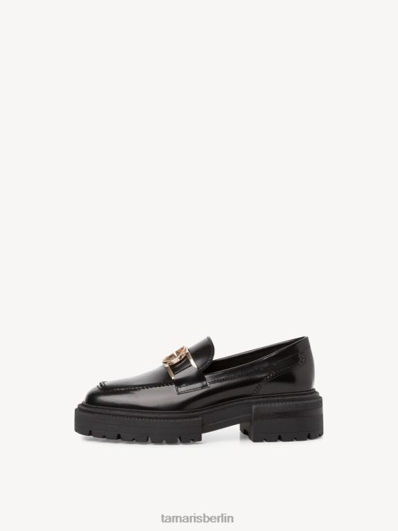 de Tamaris Frauen Lederpantoffel - Schwarz/Schwarz gebürstet 0LHV42319 Schuhe