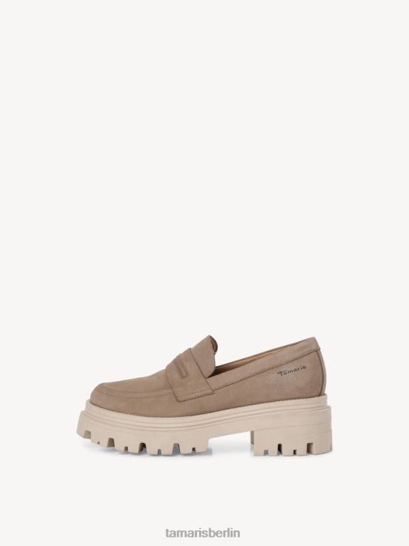 de Tamaris Frauen Lederpantoffel - braun/taupe 0LHV42143 Schuhe