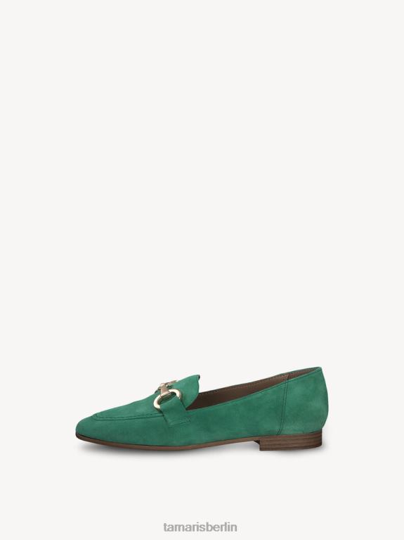 de Tamaris Frauen Lederpantoffel - grün 0LHV41026 Schuhe