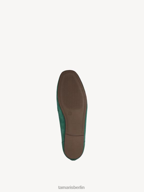 de Tamaris Frauen Lederpantoffel - grün 0LHV41026 Schuhe