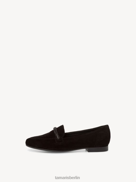 de Tamaris Frauen Lederpantoffel - schwarz 0LHV41085 Schuhe