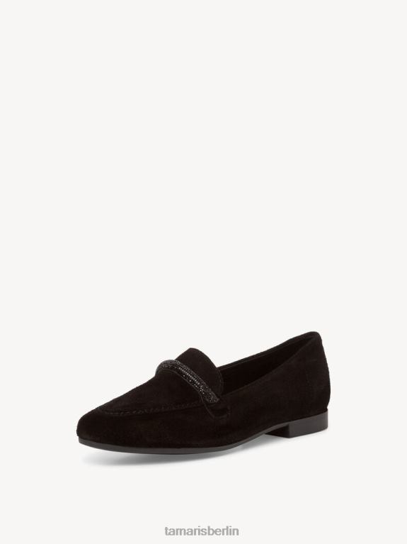 de Tamaris Frauen Lederpantoffel - schwarz 0LHV41085 Schuhe