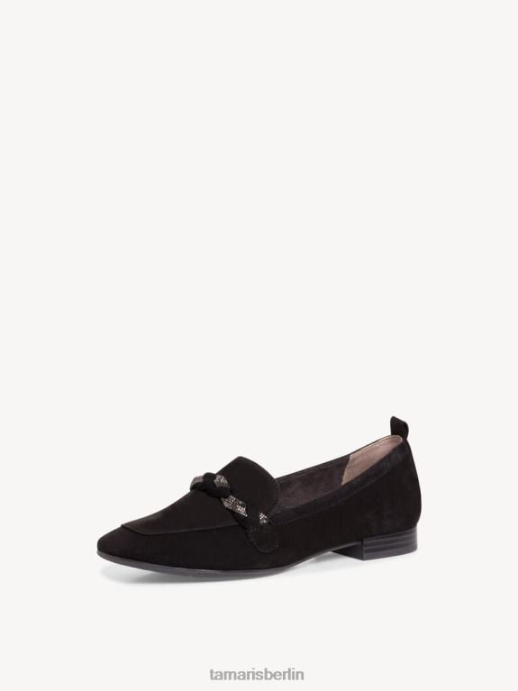 de Tamaris Frauen Lederpantoffel - schwarz 0LHV41313 Schuhe