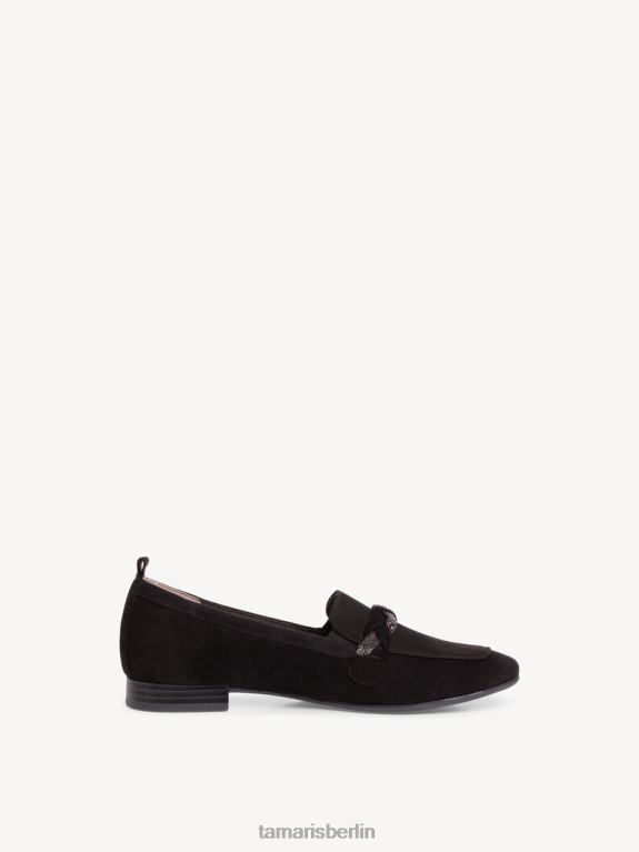 de Tamaris Frauen Lederpantoffel - schwarz 0LHV41313 Schuhe
