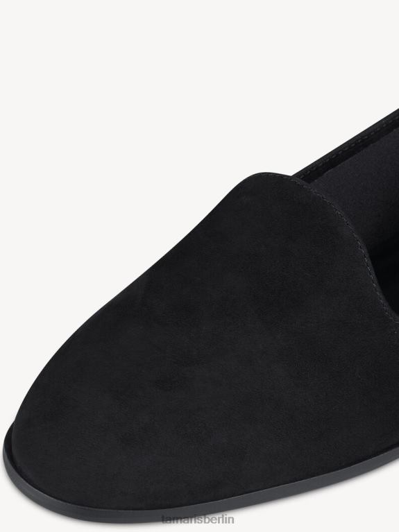 de Tamaris Frauen Lederpantoffel - schwarz 0LHV41859 Schuhe