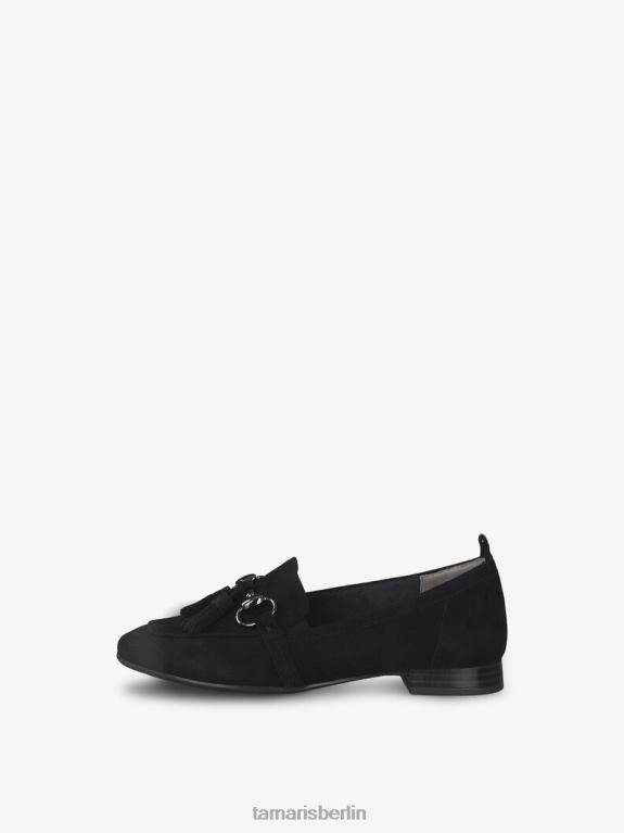 de Tamaris Frauen Lederpantoffel - schwarz 0LHV4855 Schuhe
