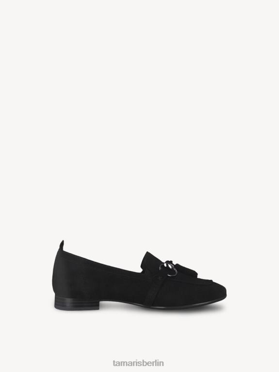 de Tamaris Frauen Lederpantoffel - schwarz 0LHV4855 Schuhe