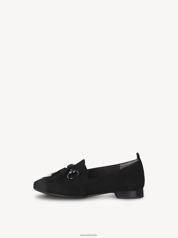 de Tamaris Frauen Lederpantoffel - schwarz 0LHV4855 Schuhe