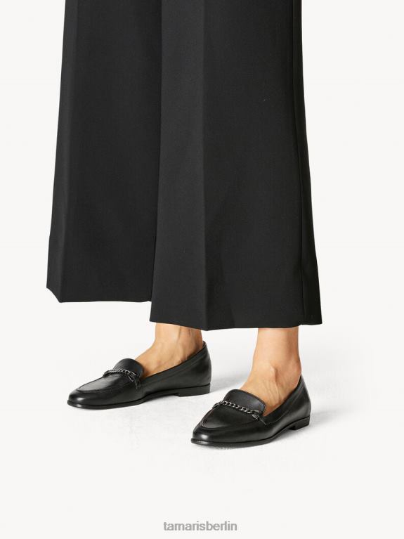 de Tamaris Frauen Lederpantoffel - schwarz 0LHV4856 Schuhe