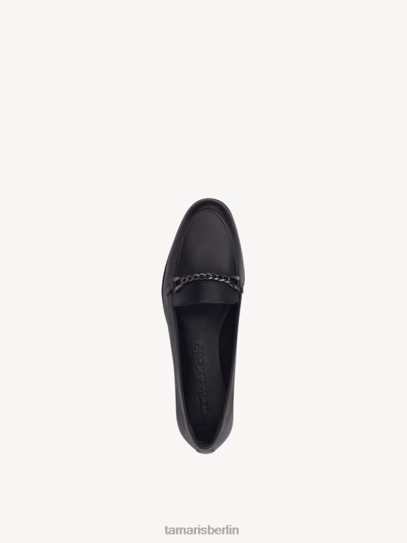 de Tamaris Frauen Lederpantoffel - schwarz 0LHV4856 Schuhe