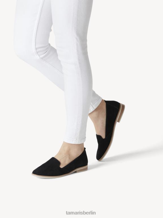 de Tamaris Frauen Lederpantoffel - schwarz 0LHV4874 Schuhe