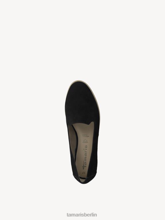 de Tamaris Frauen Lederpantoffel - schwarz 0LHV4874 Schuhe