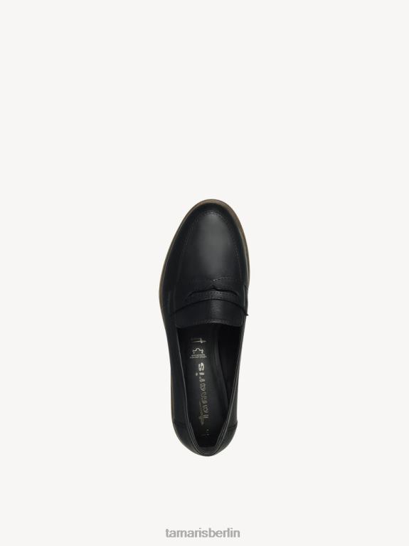 de Tamaris Frauen Lederpantoffel - schwarz/schwarzes Leder 0LHV41006 Schuhe