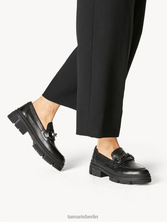 de Tamaris Frauen Lederpantoffel - schwarz/schwarzes Leder 0LHV41049 Schuhe