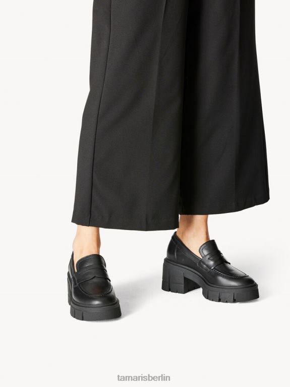 de Tamaris Frauen Lederpantoffel - schwarz/schwarzes Leder 0LHV41740 Schuhe