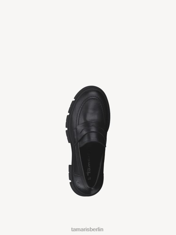 de Tamaris Frauen Lederpantoffel - schwarz/schwarzes Leder 0LHV41740 Schuhe