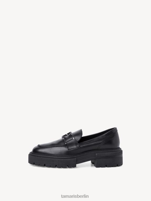 de Tamaris Frauen Lederpantoffel - schwarz/schwarzes Leder 0LHV42314 Schuhe