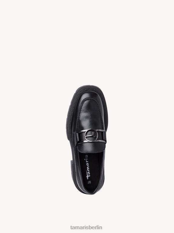de Tamaris Frauen Lederpantoffel - schwarz/schwarzes Leder 0LHV42314 Schuhe