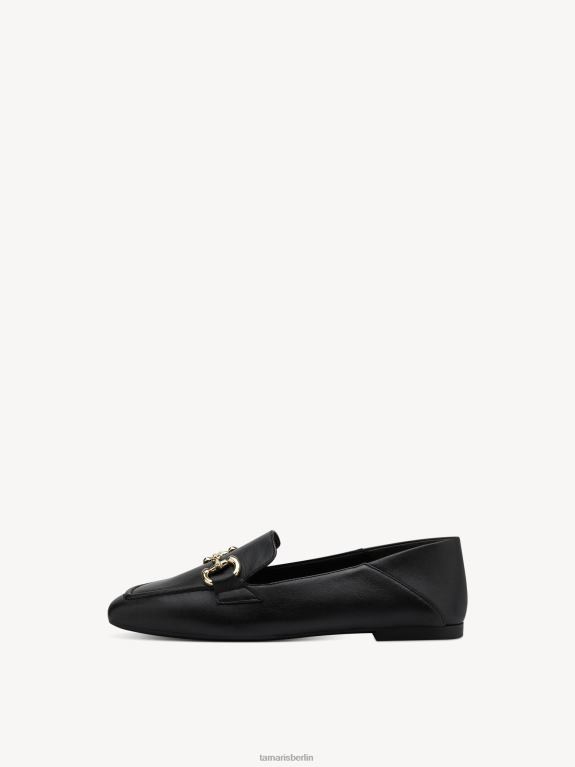 de Tamaris Frauen Lederpantoffel - schwarz/schwarzes Leder 0LHV4558 Schuhe