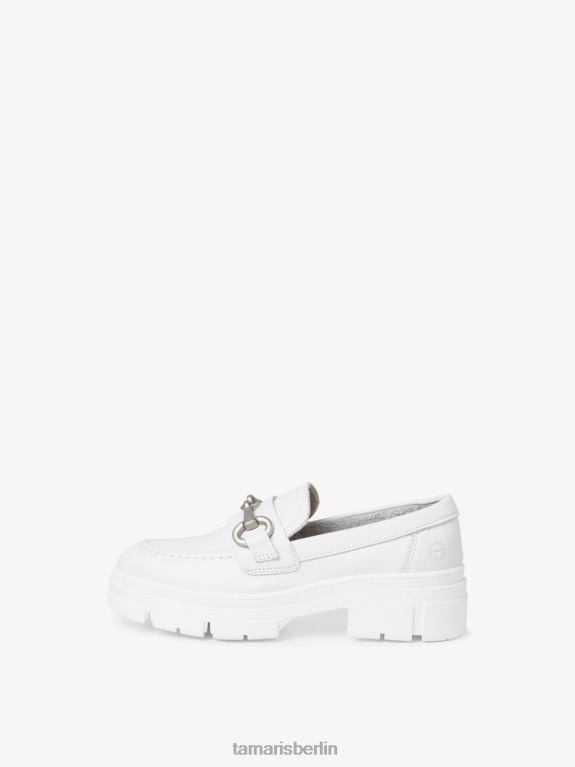 de Tamaris Frauen Lederpantoffel - weiß/weißes Leder 0LHV41310 Schuhe