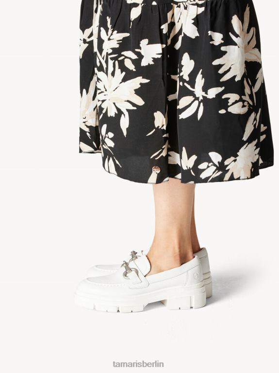 de Tamaris Frauen Lederpantoffel - weiß/weißes Leder 0LHV41310 Schuhe