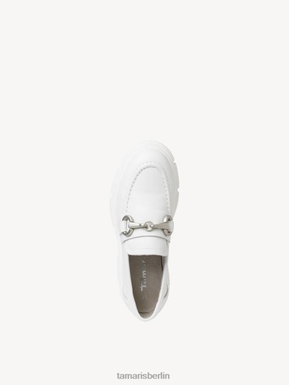 de Tamaris Frauen Lederpantoffel - weiß/weißes Leder 0LHV41310 Schuhe