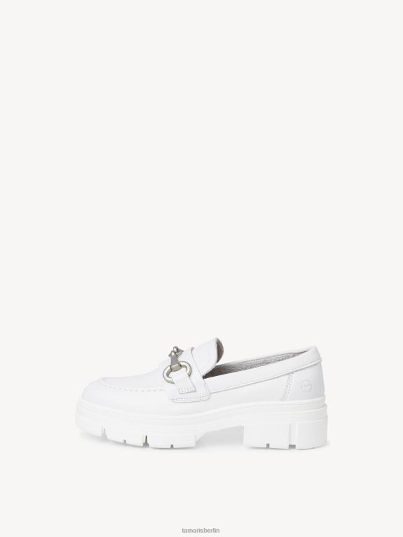de Tamaris Frauen Lederpantoffel - weiß/weißes Leder 0LHV41310 Schuhe
