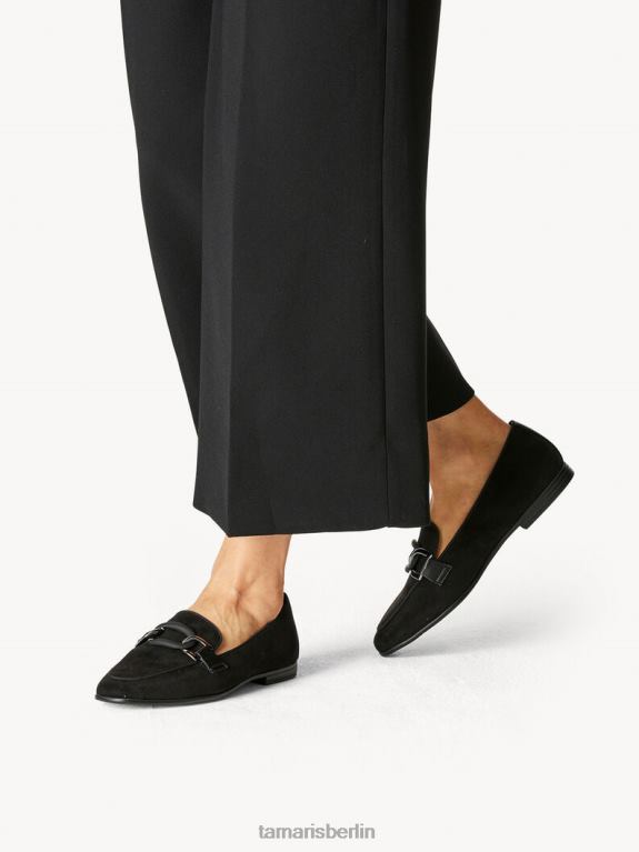 de Tamaris Frauen Slipper - Schwarz/Schwarzes Wildleder 0LHV41640 Schuhe