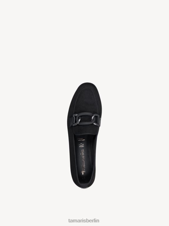 de Tamaris Frauen Slipper - Schwarz/Schwarzes Wildleder 0LHV41640 Schuhe