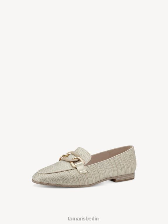 de Tamaris Frauen Slipper - beige/elfenbeinfarbene Struktur. 0LHV4559 Schuhe