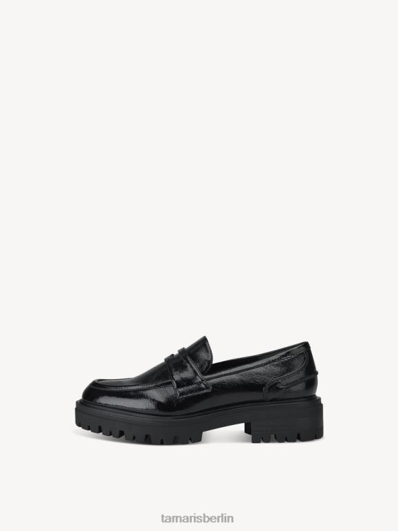 de Tamaris Frauen Slipper - schwarz/schwarzer Lack 0LHV41000 Schuhe