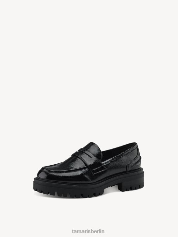de Tamaris Frauen Slipper - schwarz/schwarzer Lack 0LHV41000 Schuhe