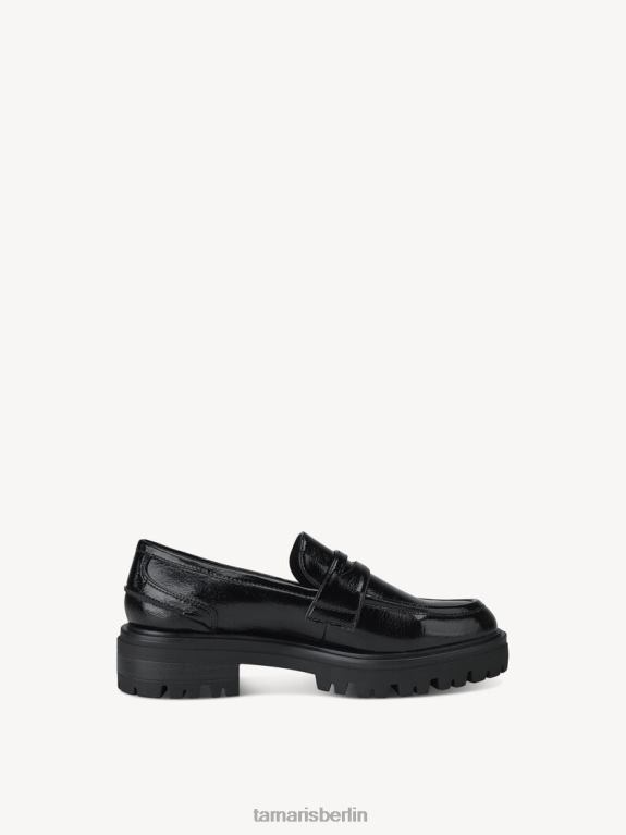 de Tamaris Frauen Slipper - schwarz/schwarzer Lack 0LHV41000 Schuhe