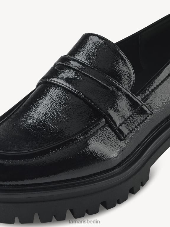 de Tamaris Frauen Slipper - schwarz/schwarzer Lack 0LHV41000 Schuhe